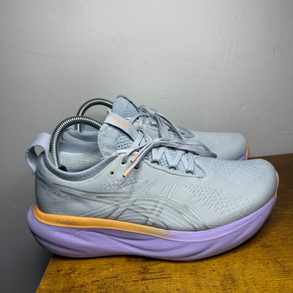 ASICS Gel-Nimbus 25 Running Shoes Women Size 8 Blue Purple 1012B356